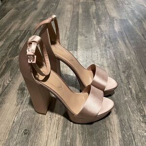 Aldo satin platform sandals